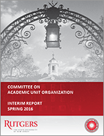 Spring 2016 Interim Report - Committee on Academic Unit Organization